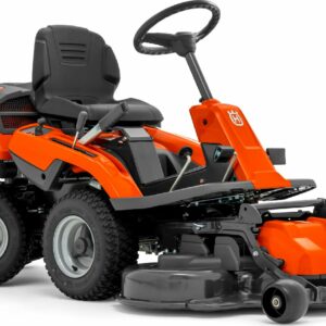 Tondeuse frontale professionnelle Husqvarna R 214TC Combi 94 pack hiver avec lame à neige, bande de caoutchouc, poids et chaînes à neige - modèle 2025-Neuf